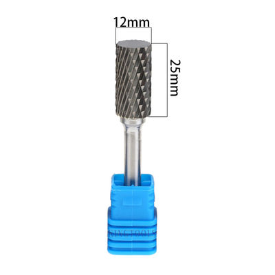 A/B/C Type Pointed 6mm Shank Carbide Cylindrical Rotary File For Wood Cutting